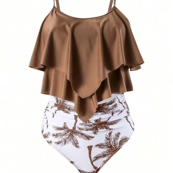 Women Bikini Ruffle Top High W - Crop Top Women ulasan dan harga