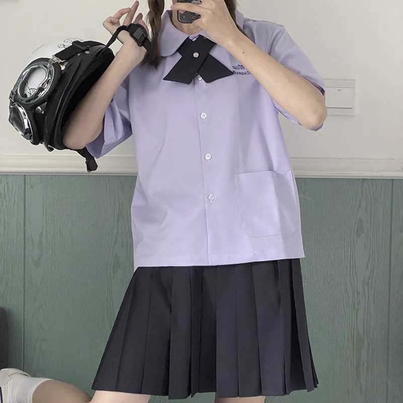 JK uniform COS clothing studen - Pleated Skirt Women ulasan dan harga
