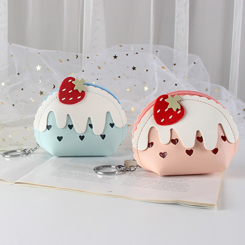 Cute strawberry ice cream mini - Coin Purse Women ulasan dan harga