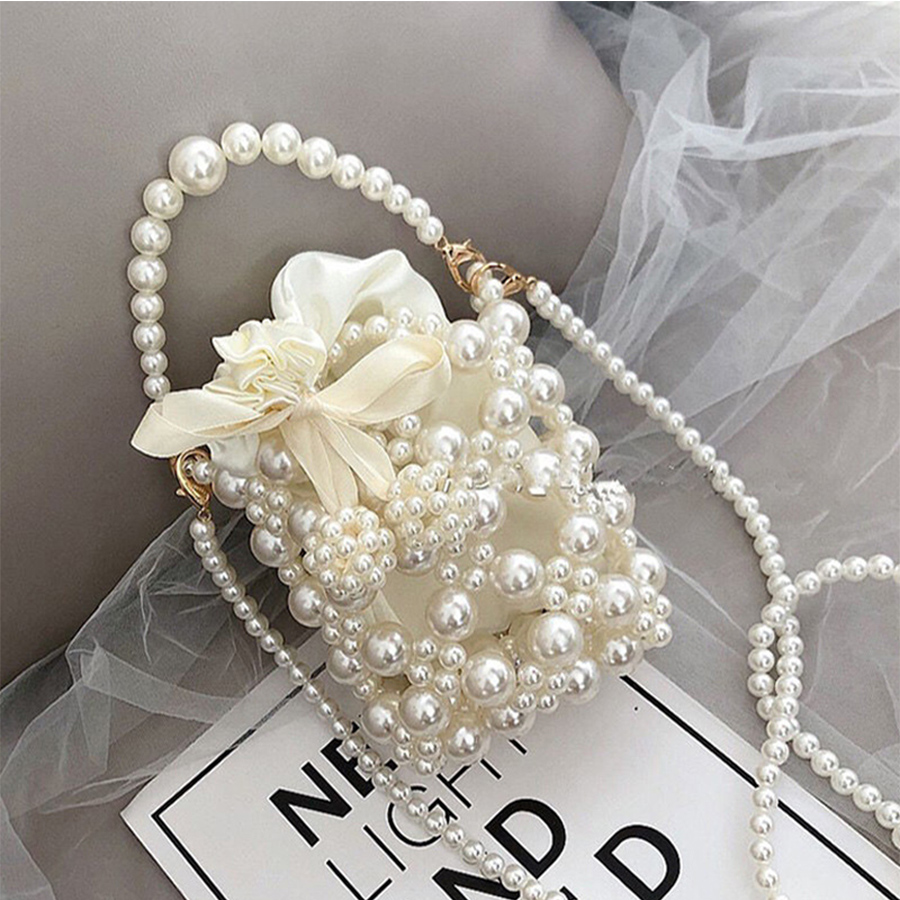 Purses and Handbags Cute Pearl - Coin Purse Women ulasan dan harga