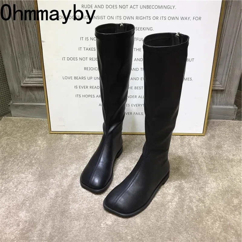 Street Style Stretch Women Kne - Women Fashion Korean ulasan dan harga