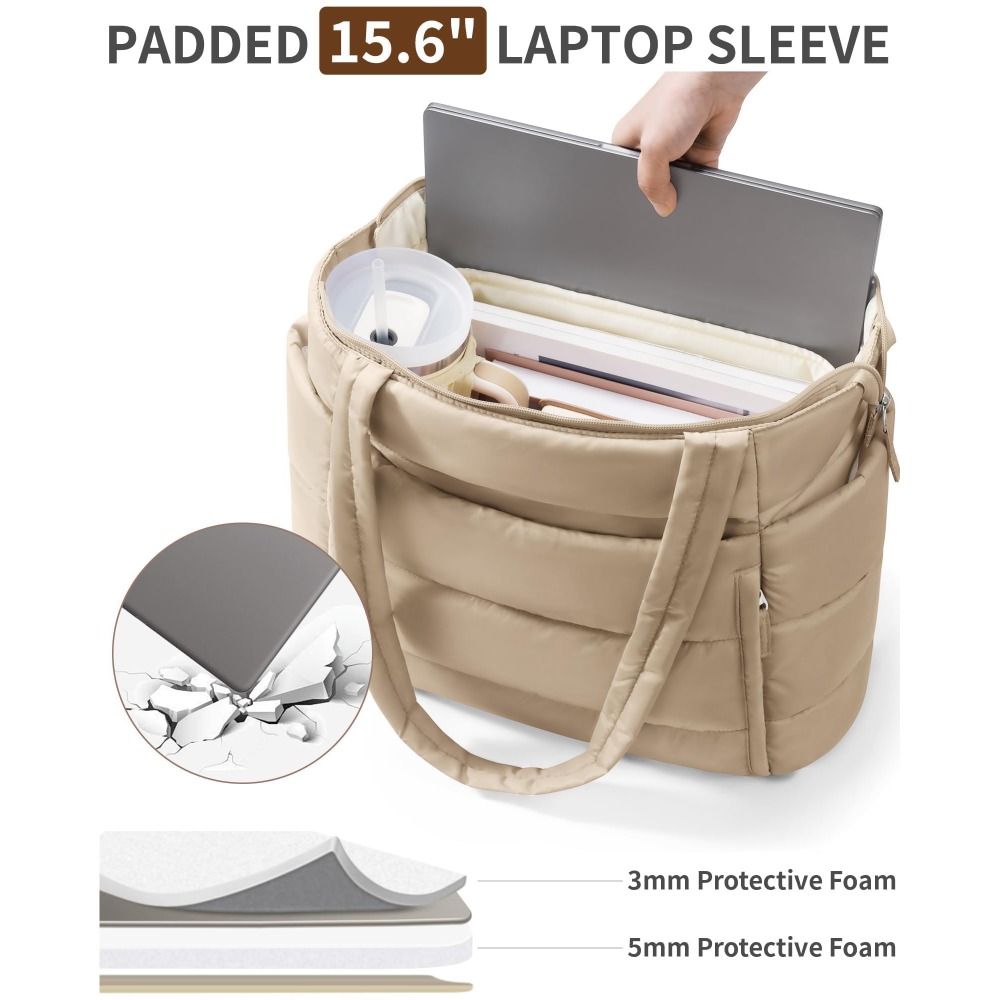 Large Capacity Puffer Tote Bag - Coin Purse Women ulasan dan harga