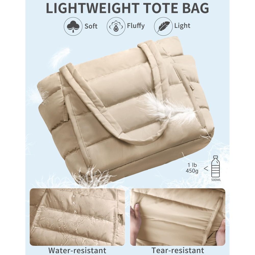 Large Capacity Puffer Tote Bag - Coin Purse Women ulasan dan harga