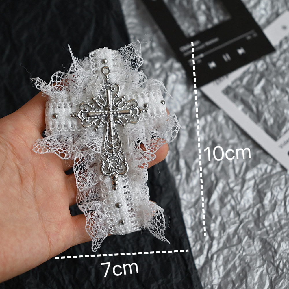 Punk Fashion Big Alloy Cross R - Women'S Y2K Fashion Aesthetic ulasan dan harga