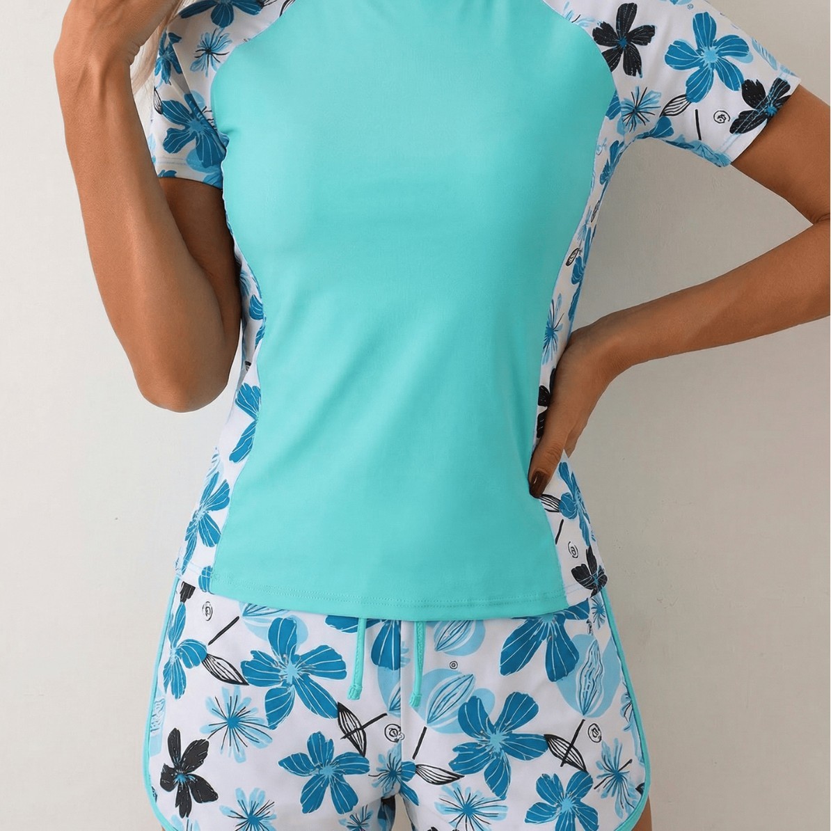Woman Tankini With Shorts Crop - Crop Top Women ulasan dan harga