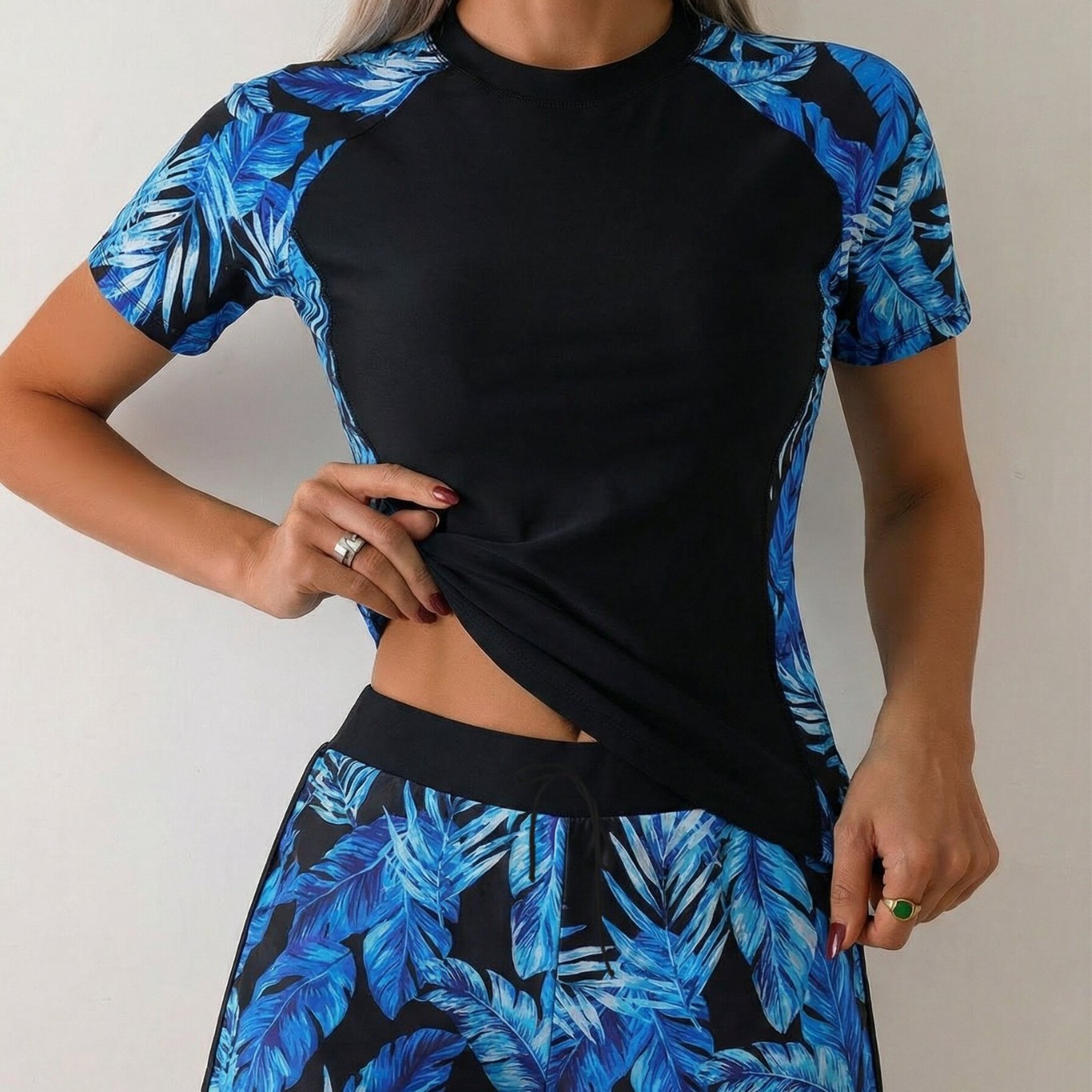 Woman Tankini With Shorts Crop - Crop Top Women ulasan dan harga