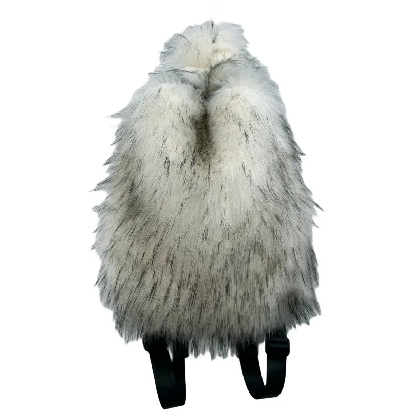 Faux Fur Backpack for Women, W - Women'S Fashion Backpack ulasan dan harga