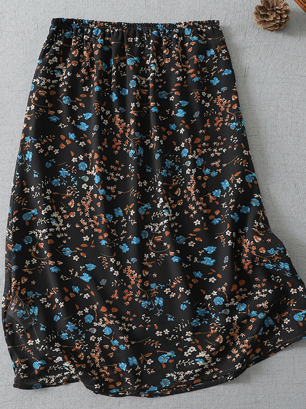 Summer 2026 New Elastic Waist  - A-Line Skirt Midi ulasan dan harga