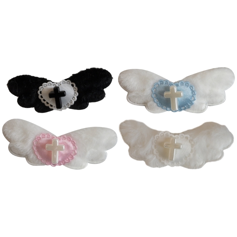 Gothic Heart Angel Wing Hair C - Women'S Y2K Fashion Aesthetic ulasan dan harga