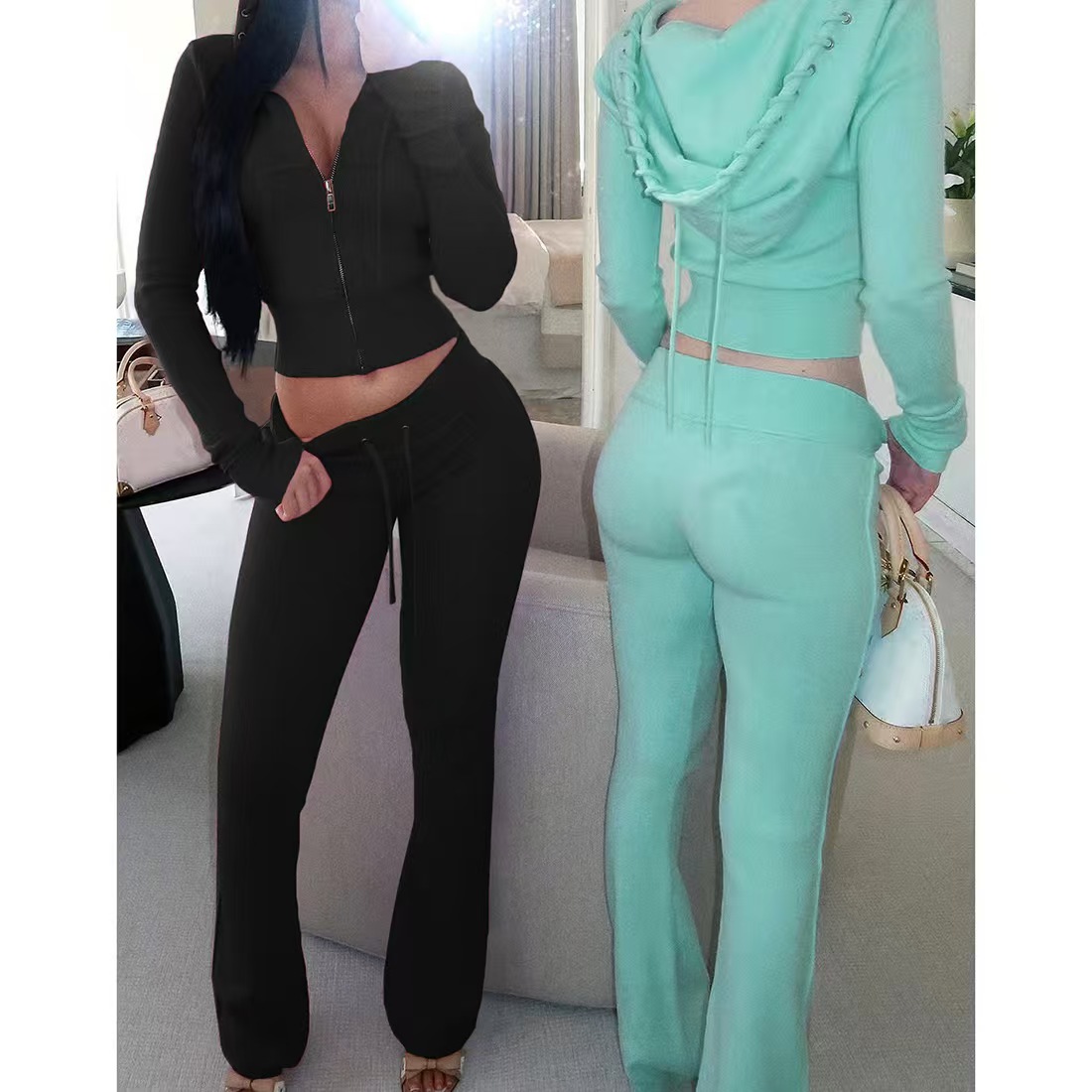 New Fashion Knitted Streetwear - Women'S Y2K Fashion Aesthetic ulasan dan harga