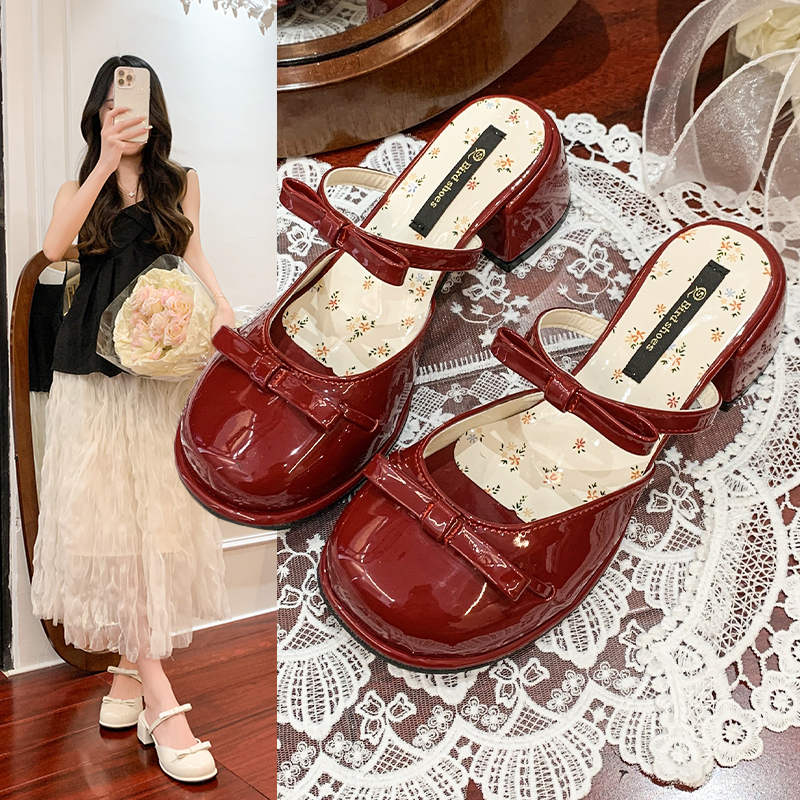 Bow Mary Jane Baotou Sandals W - Women'S Fashion Summer 2025 ulasan dan harga