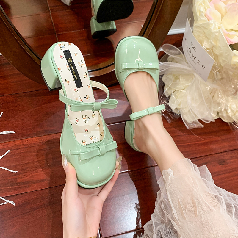 Bow Mary Jane Baotou Sandals W - Women'S Fashion Summer 2025 ulasan dan harga